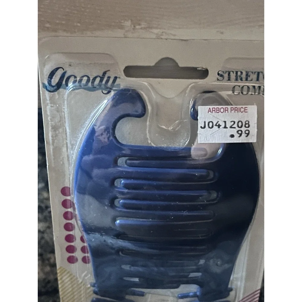 VTG Goody TZERS Hair Cincher Banana Stretch Comb Holder Tortoise Shell Y2K 1997